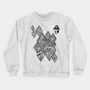 Mouth eyes teeth Crewneck Sweatshirt